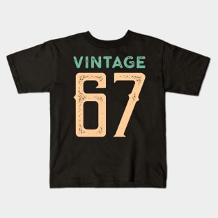 Vintage Made in 1967 Birthday Anniversary Gift Kids T-Shirt